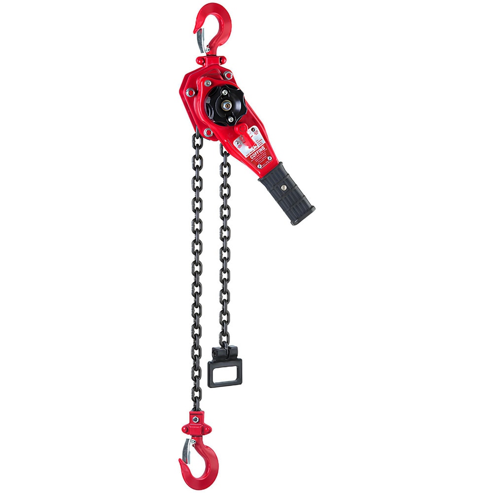 Manual Lever Hoist: 12000 lb Capacity, 5' Max Lift