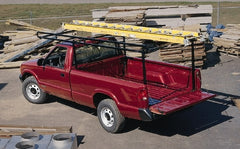 Pick-Up Bed Ladder Racks; Color: Black; Length: 149-1/2; Fits Chests: A; Height (Inch): 44-1/2; Minimum Bottom Width: 62; Type Of Power: Full Size Truck Rack