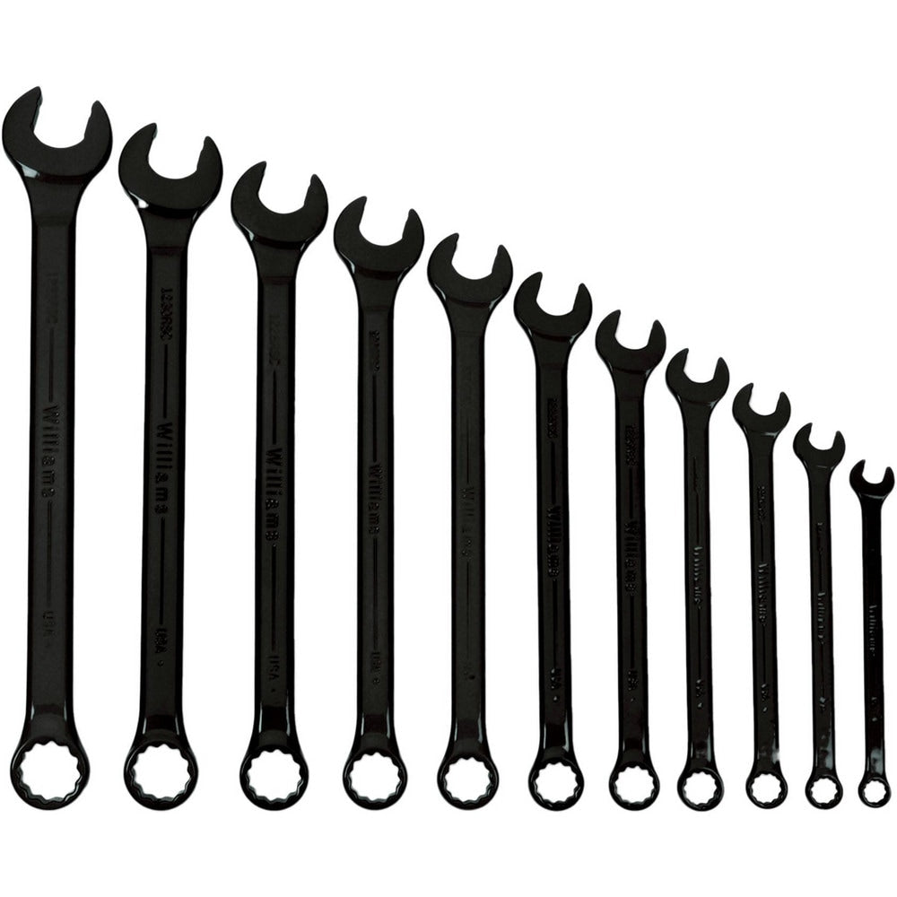 Combination Wrench Set: 11 Pc, Inch