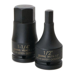 Impact Hex & Torx Bit Sockets; Drive Size: 3/8; Hex Size (Inch): 1/2