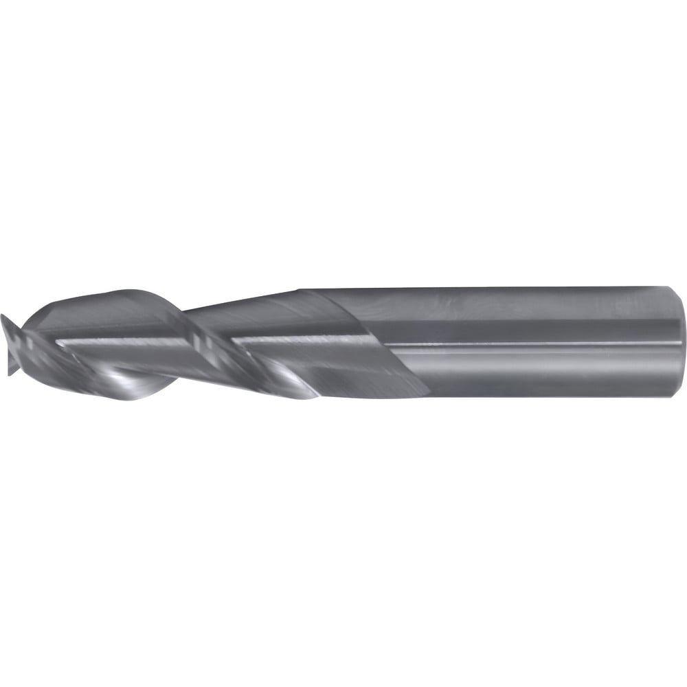 Square End Mill: 1/8" Dia, 3/8" LOC, 2 Flute, Solid Carbide