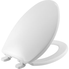 Toilet Seats; Type: Closed, Standard; Style: Elongated; Material: Plastic; Color: White; Outside Width: 14.313 in; Inside Width: 8.2500 in; Hinge Design: Stay-Tite;Slow Close; Length (Inch): 18.63 in