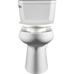 Toilet Seats; Type: Closed, Lift; Style: Elongated; Material: Plastic; Color: White; Outside Width: 16.125 in; Inside Width: 7.9380 in; Hinge Design: Stay-Tite;Self-Sustaining Check; Length (Inch): 19.50 in