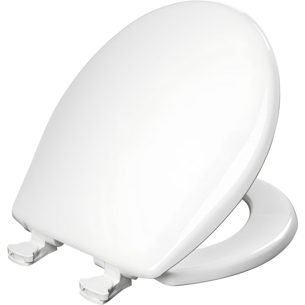 Toilet Seats; Type: Closed, Standard; Style: Round; Material: Plastic; Color: White; Outside Width: 14.688 in; Inside Width: 8.3750 in; Hinge Design: Lift-Off; Length (Inch): 16.63 in