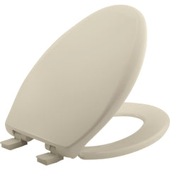 Toilet Seats; Type: Closed, Standard; Style: Elongated; Material: Plastic; Color: Bone; Outside Width: 14.000 in; Inside Width: 8.1250 in; Hinge Design: Stay-Tite;Slow Close;Lift-Off;Precision Seat Fit; Length (Inch): 18.56 in