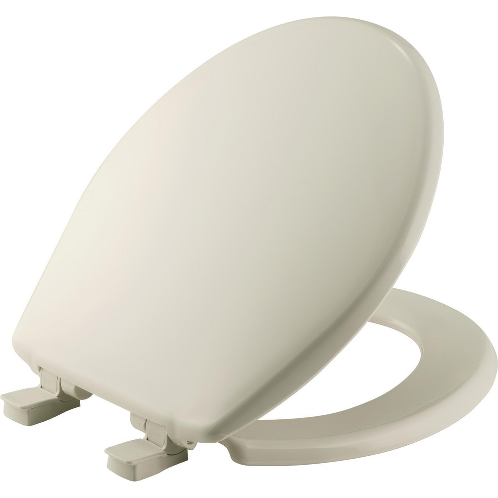 Toilet Seats; Type: Closed, Standard; Style: Round; Material: Plastic; Color: Biscuit; Outside Width: 14.688 in; Inside Width: 8.3750 in; Hinge Design: Slow Close;Lift-Off; Length (Inch): 16.63 in