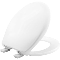 Toilet Seats; Type: Closed, Standard; Style: Round; Material: Plastic; Color: White; Outside Width: 14.375 in; Inside Width: 8.3750 in; Hinge Design: Stay-Tite;Slow Close;Lift-Off;Precision Seat Fit; Length (Inch): 16.56 in