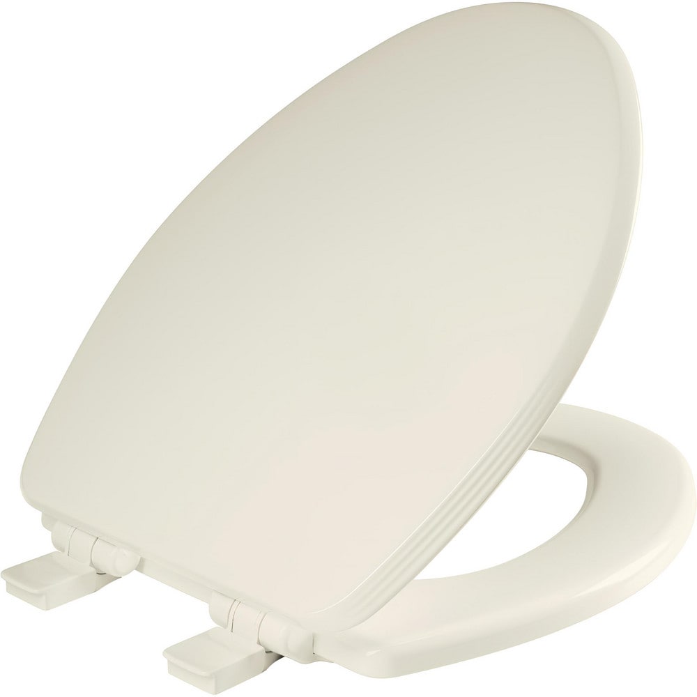 Toilet Seats; Type: Closed, Standard; Style: Elongated; Material: Enameled Wood; Color: Biscuit; Outside Width: 14.125 in; Inside Width: 8.0630 in; Hinge Design: Stay-Tite;Slow Close;Lift-Off;Precision Seat Fit; Length (Inch): 18.78 in