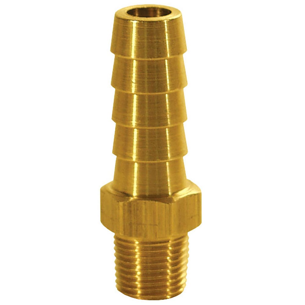 Barbed Hose Fittings; Fitting Type: Hose Barb Insert; Material: Brass; Thread Standard: NPTF; Thread Size: 3/4; End Connection: Hose Barb x Male NPT; Hose Inside Diameter (Inch): 5/8; Hose Outside Diameter: 5/8