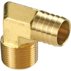 Barbed Hose Fittings; Fitting Type: Hose Barb Insert; Material: Brass; Thread Standard: NPTF; Thread Size: 1/4; End Connection: Hose Barb x Male NPT; Hose Inside Diameter (Inch): 3/8; Hose Outside Diameter: 3/8