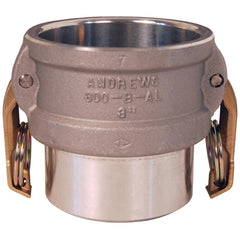 Suction & Discharge Hose Couplings; Type: Butt Weld; Coupling Type: Cam & Groove; Coupling Descriptor: Coupler Butt Weld to Sch. 40 Pipe; Material: Aluminum; Coupler Size (Fractional Inch): 6; Thread Size: Non-Threaded; Hose Size: 6