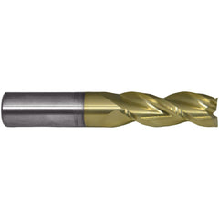 Square End Mill: 1/8" Dia, 1/4" LOC, 3 Flute, Solid Carbide