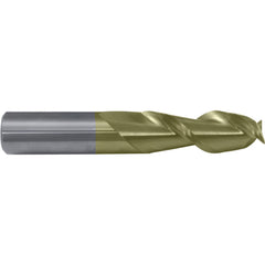 Square End Mill: 1" Dia, 3-1/4" LOC, 2 Flute, Solid Carbide