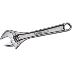 Adjustable Wrench: 12" OAL, 1-11/32" Jaw Capacity