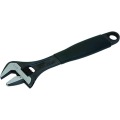 Adjustable Wrench: 12" OAL, 1-3/8" Jaw Capacity