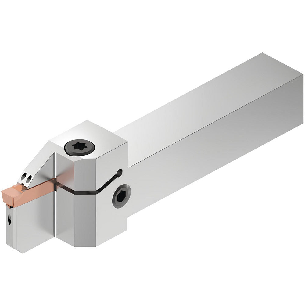 Indexable Grooving/Cut-Off Toolholders; Internal or External: External; Hand of Holder: Left Hand; Maximum Depth of Cut (mm): 17.00; Maximum Groove Width (Decimal Inch): 0.1875