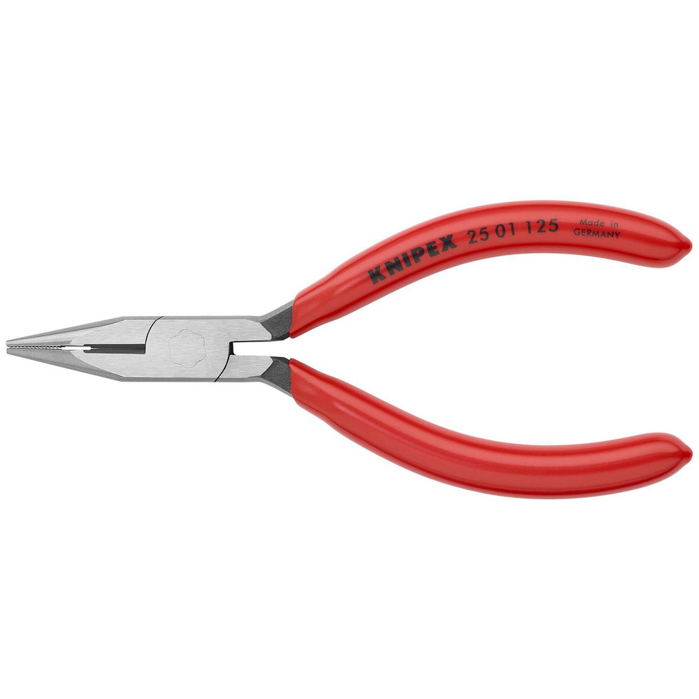 Long Nose Pliers; Pliers Type: Long Nose Pliers, Cutting; Jaw Texture: Serrated; Jaw Length (Inch): 1-1/16; Jaw Width (Inch): 1/2