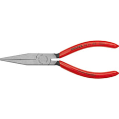 Long Nose Pliers; Pliers Type: Flat Nose Pliers; Jaw Texture: Serrated; Jaw Length (Inch): 1-53/64; Jaw Width (Inch): 21/32