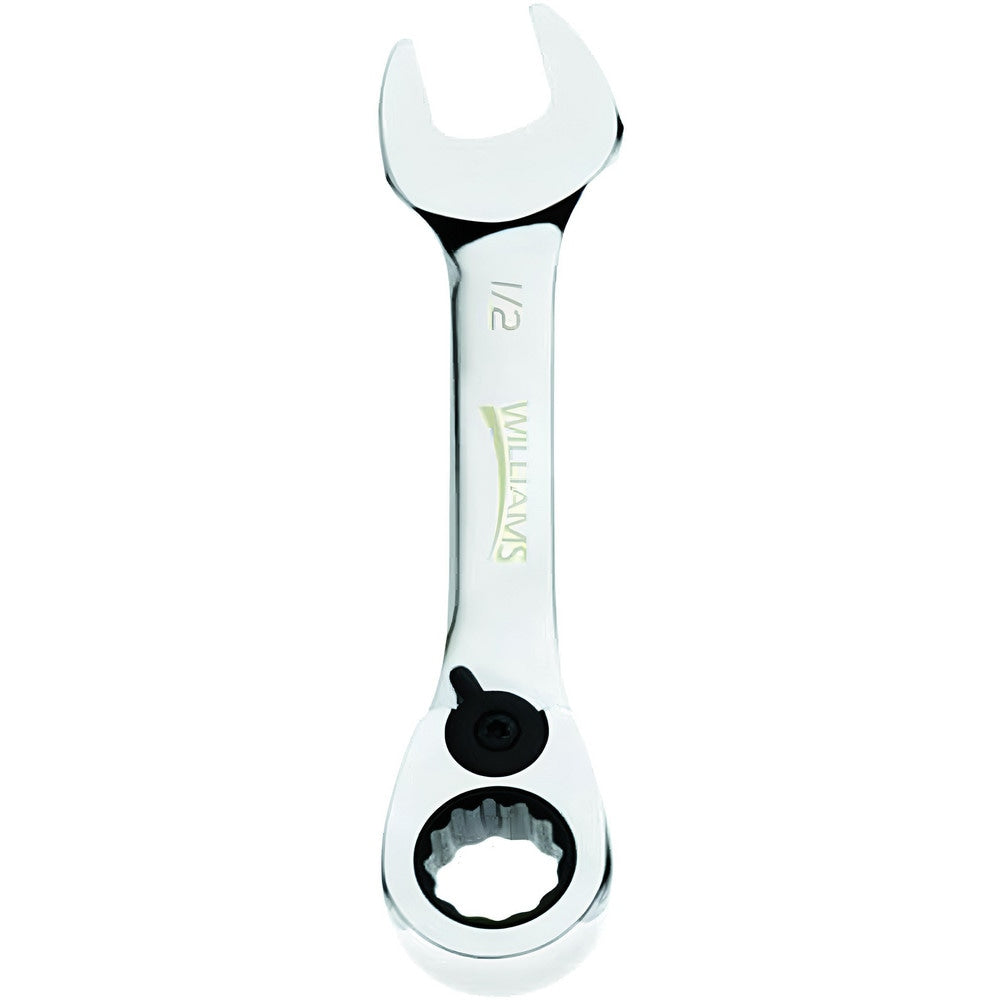 Combination Wrench: 7/16" Head Size, 15 deg Offset