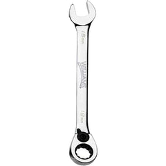 Combination Wrench: 16.00 mm Head Size, 15 deg Offset