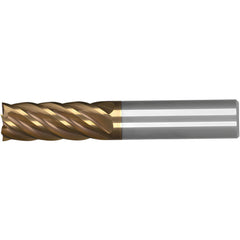 Square End Mill: 1" Dia, 2" LOC, 6 Flute, Solid Carbide