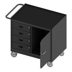 Mobile Work Centers; Center Type: Mobile Bench Cabinet; Load Capacity: 1200; Depth (Inch): 42-1/8; Height (Inch): 36-3/8; Number Of Bins: 0; Color: Gray; Overall Depth: 42.125 in; Overall Height: 36.375 in