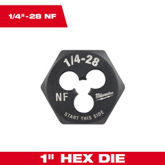 Hex Rethreading Die:  Right Hand, No Carbon Steel