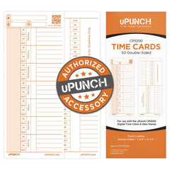 Time Cards & Time Clock Accessories; For Use With: uPunch CR & PK Clocks, uPunch Time Card Racks, Acroprint ES Clocks