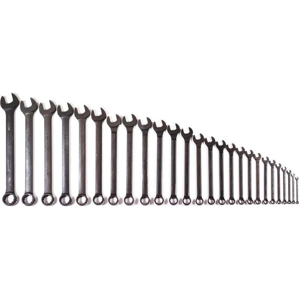 Combination Wrench Set: 11 Pc, Inch