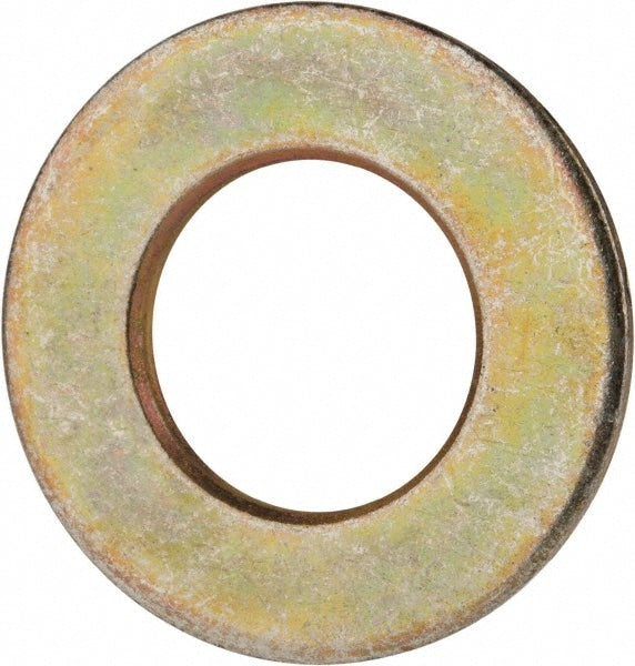 7/8" Screw SAE Flat Washer: Steel, Zinc Yellow Dichromate Finish