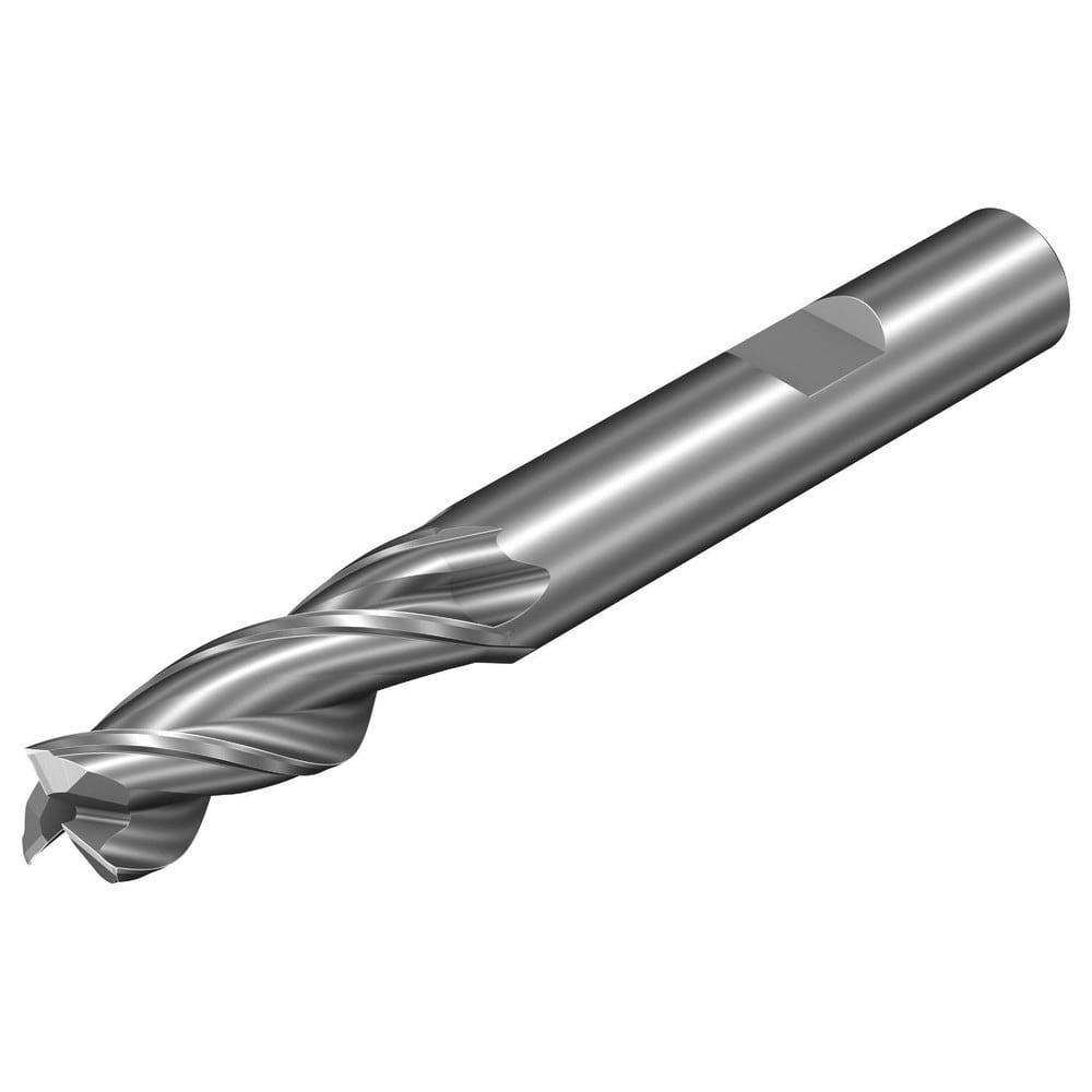 Square End Mill: 12.00 mm Dia, 36.00 mm LOC, 3 Flute, Solid Carbide