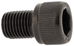 Hex Socket Cap Screw: 3/8-24 Thread, 1/2" Length Under Head, Alloy Steel, Black Oxide Finish