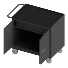 Mobile Work Centers; Center Type: Mobile Bench Cabinet; Load Capacity: 1200; Depth (Inch): 42-1/8; Height (Inch): 36-3/8; Number Of Bins: 0; Color: Gray; Overall Depth: 42.125 in; Overall Height: 36.375 in