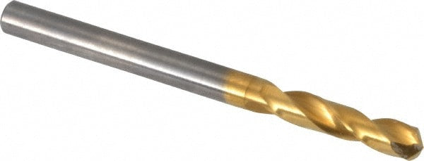 Screw Machine Length Drill Bit: Size #16, 140 deg Point, Solid Carbide