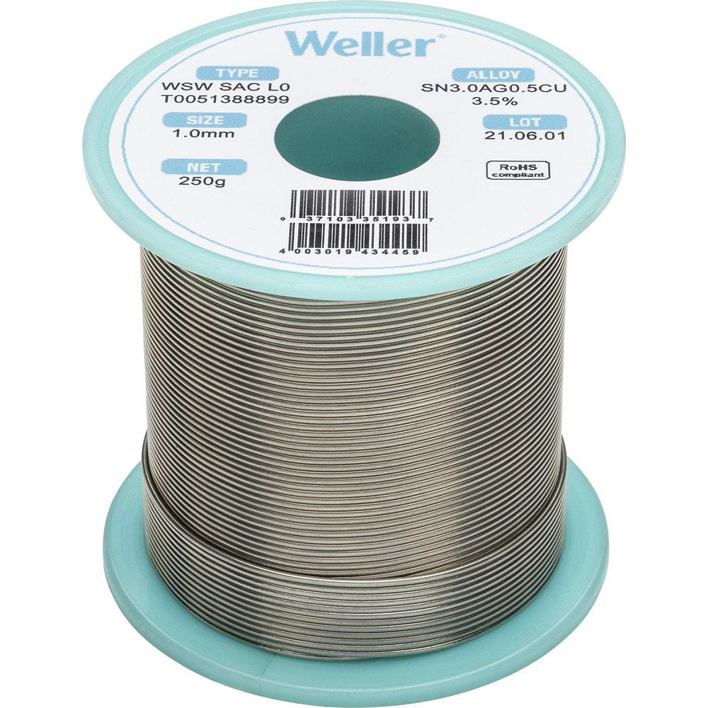 Solder; Solder Type: Lead Free; Material: Alloy; Container Type: Spool; Container Size: 250 g; Minimum Melting Temperature: 422.6; Maximum Melting Temperature: 429.8