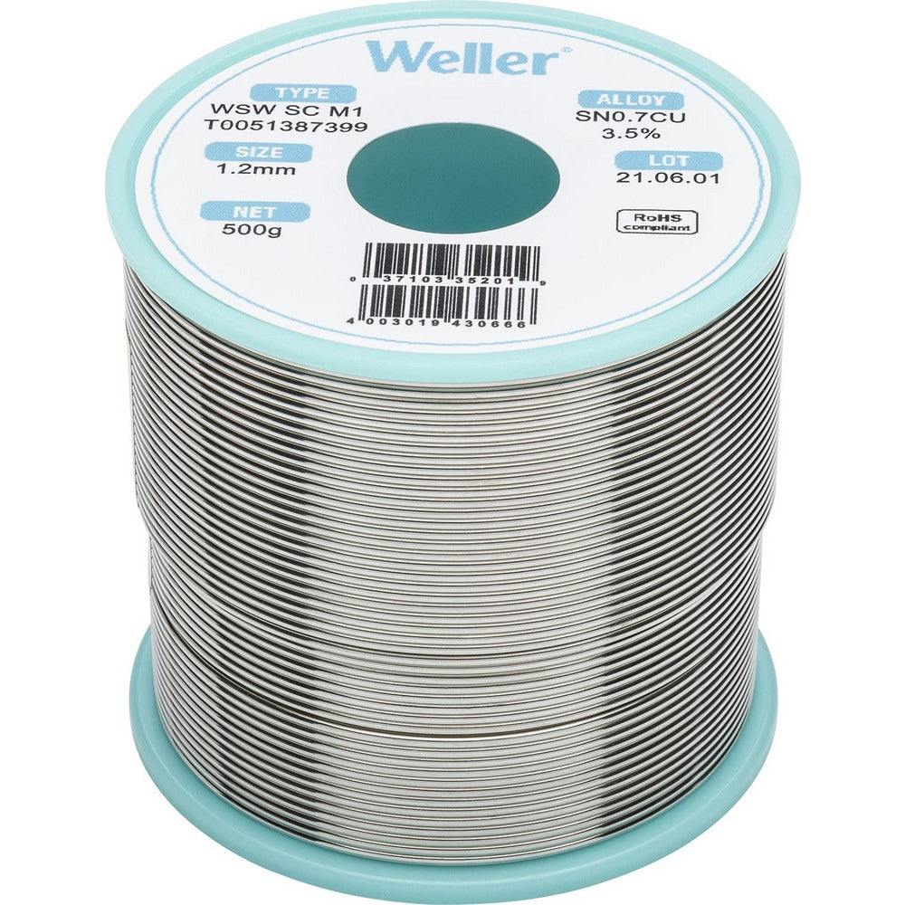 Solder; Solder Type: Silver Free; Material: Alloy; Container Type: Spool; Container Size: 500 g; Minimum Melting Temperature: 442.4