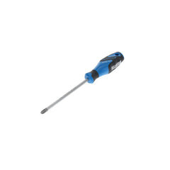 Phillips Screwdrivers; Overall Length (mm): 270.0000; Handle Type: Ergonomic; Phillips Point Size: #3; Handle Color: Blue, Black; Blade Length (mm): 150.0000