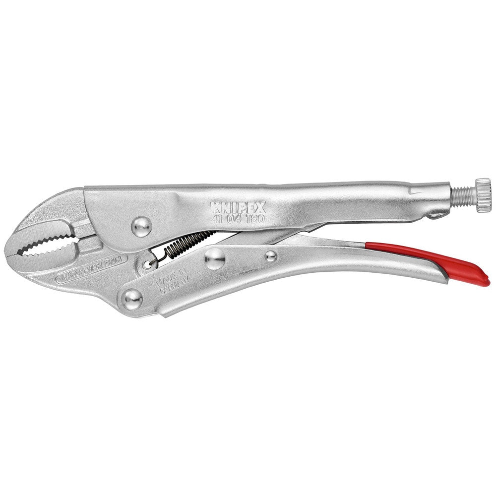 Locking Pliers; Jaw Texture: Serrated; Jaw Style: Serrated; Overall Length Range: 6"-8.9"; Overall Length (Inch): 7-1/4