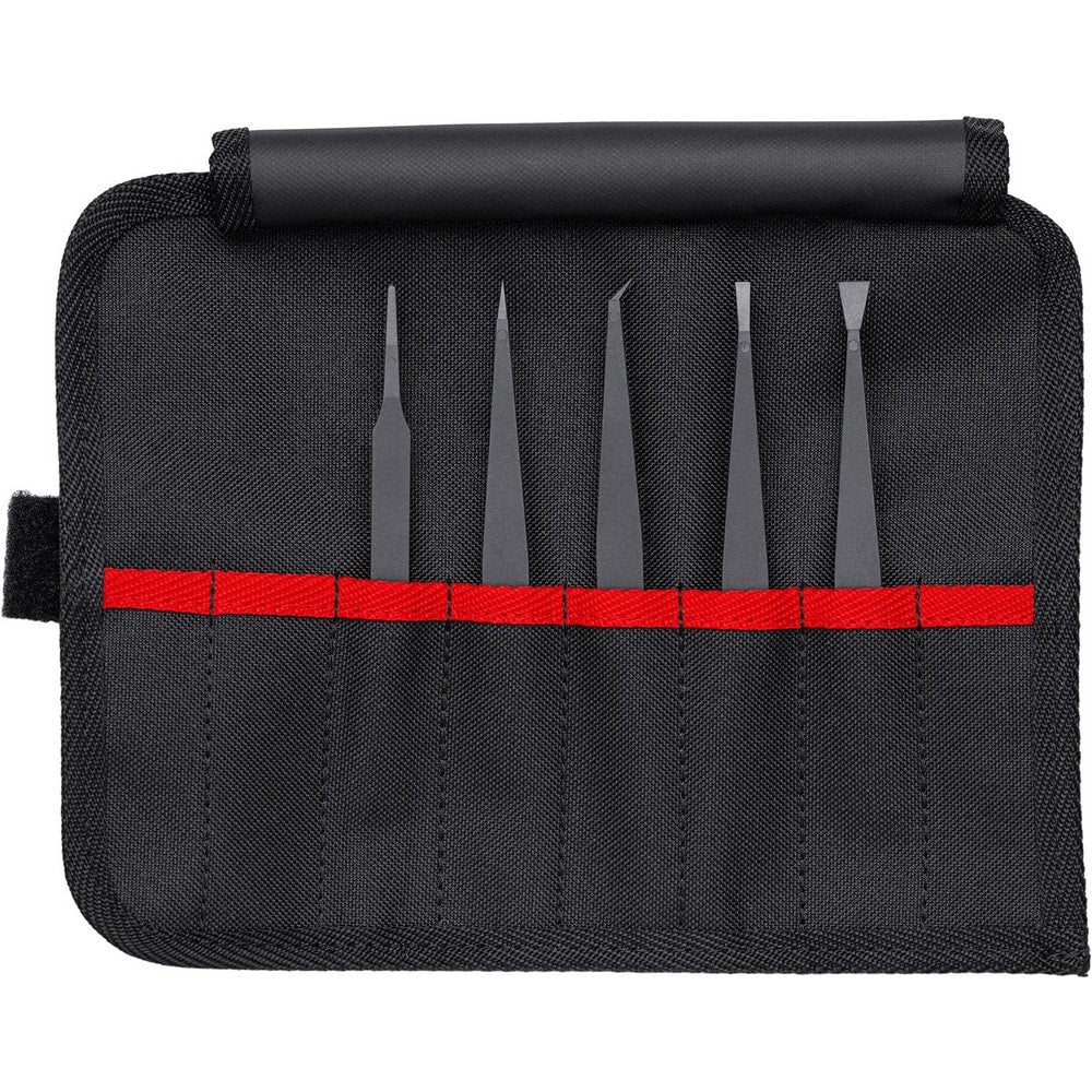 Tweezer & Tong Sets; Material: Plastic; Number of Pieces: 5; Container Type: Pouch; Magnetic: No; Includes: 92 09 04 ESD, 92 09 05 ESD, 92 09 03 ESD, 92 09 02 ESD, 92 09 01 ESD; Insulated: No