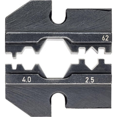 Crimper Dies; Tool Type: Crimping Die; Size: 4.0 mm, 2.5 mm; Color: Black