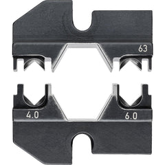 Crimper Dies; Tool Type: Crimping Die; Size: 12, 10 AWG; Color: Black