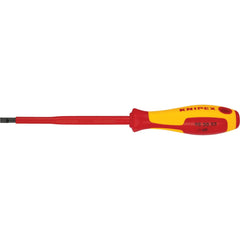 Slotted Screwdrivers; Blade Width (mm): 5.50; Blade Length (mm): 125.0000; Overall Length (mm): 232; Handle Type: Comfort Grip, Insulated; Handle Length: 107.00; Shank Type: Straight