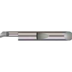 Boring Bars; Boring Bar Type: Boring; Cutting Direction: Right Hand; Minimum Bore Diameter (Decimal Inch): 0.0900; Material: Solid Carbide; Maximum Bore Depth (Decimal Inch): 0.6000; Projection (Decimal Inch): 0.0150