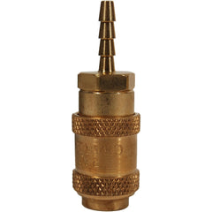 Pneumatic Hose Fittings & Couplings; Fitting Type: Air Hose; Type: Coupler; Coupling Type: Coupler; Interchange Type: Proprietary Astronautics; Thread Type: Hose Barb; Coupler Size: 0.25; Material: Brass; Thread Standard: Non-Threaded