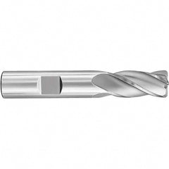 Corner Radius End Mill: 3/16" Dia, 5/8" LOC, 0.0200" Radius, 4 Flute, Solid Carbide