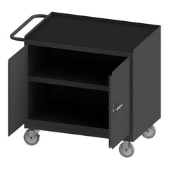 Mobile Work Centers; Center Type: Mobile Bench Cabinet; Load Capacity: 2000; Depth (Inch): 42-1/8; Height (Inch): 36-3/8; Number Of Bins: 0; Color: Gray; Overall Depth: 42.125 in; Overall Height: 36.375 in