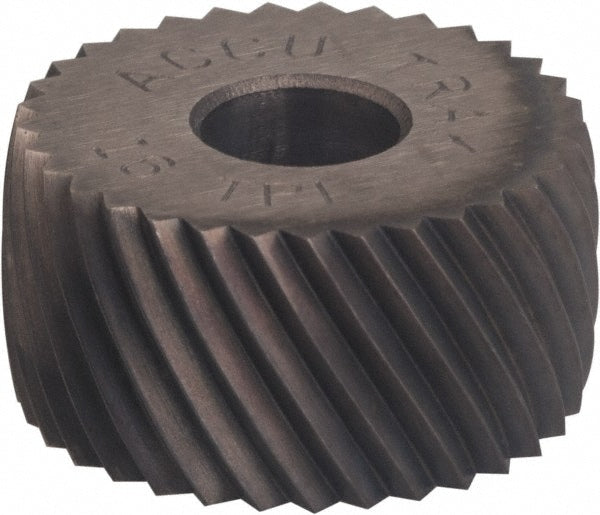 Convex Knurl Wheel: 3/4" Dia, 90 &deg; Tooth Angle, 16 TPI, Diagonal, Cobalt