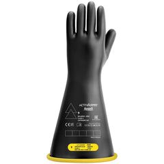 Rubber Linesman Gloves: Activarmr RIG216YBSC, Class 2, Size X-Large, 16" Long