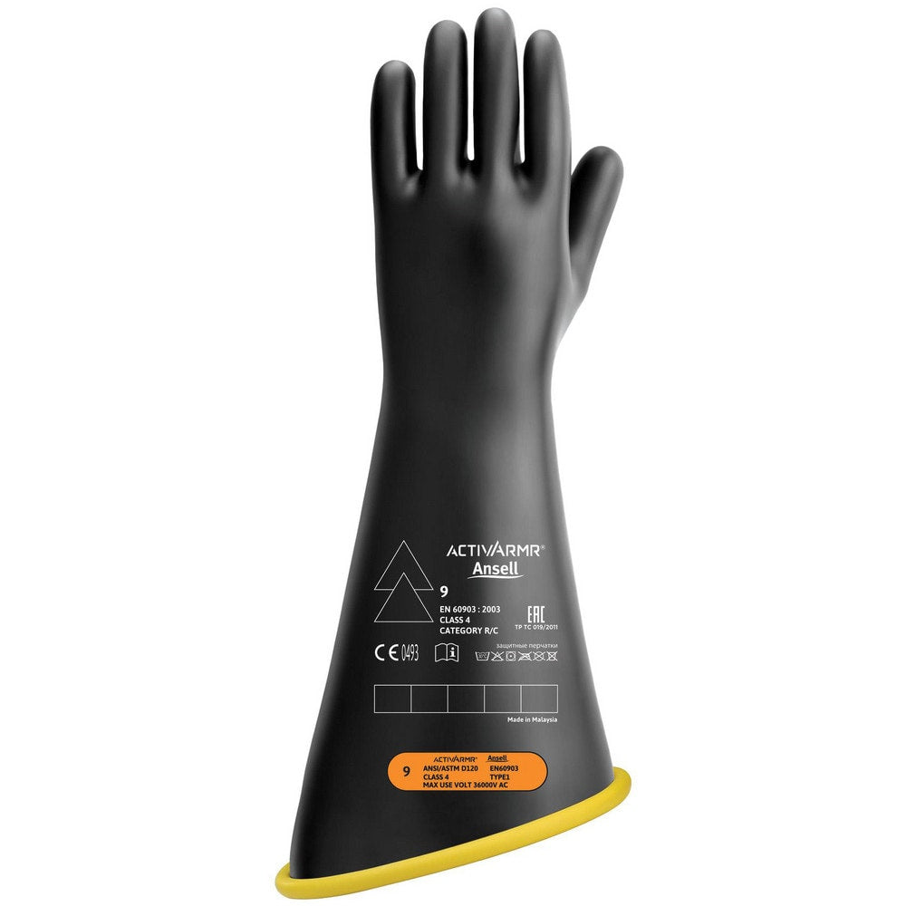 Rubber Linesman Gloves: Activarmr RIG418YBCC, Class 4, Size X-Large, 18" Long