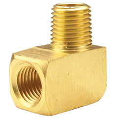 Brass & Chrome Pipe Fittings; Fitting Type: Pipe Street Elbow; Fitting Size: 3/8 x 3/8; End Connections: FNPT x MNPT; Material Grade: CA360; Connection Type: Threaded; Pressure Rating (psi): 1000; Fitting Shape: 90¬∞ Elbow; Thread Standard: NPTF